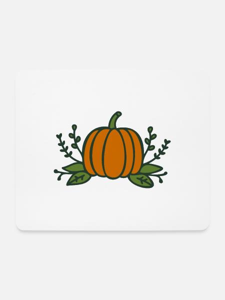 Kürbis Halloween Herbst - Mousepad (Querformat) - Weiß