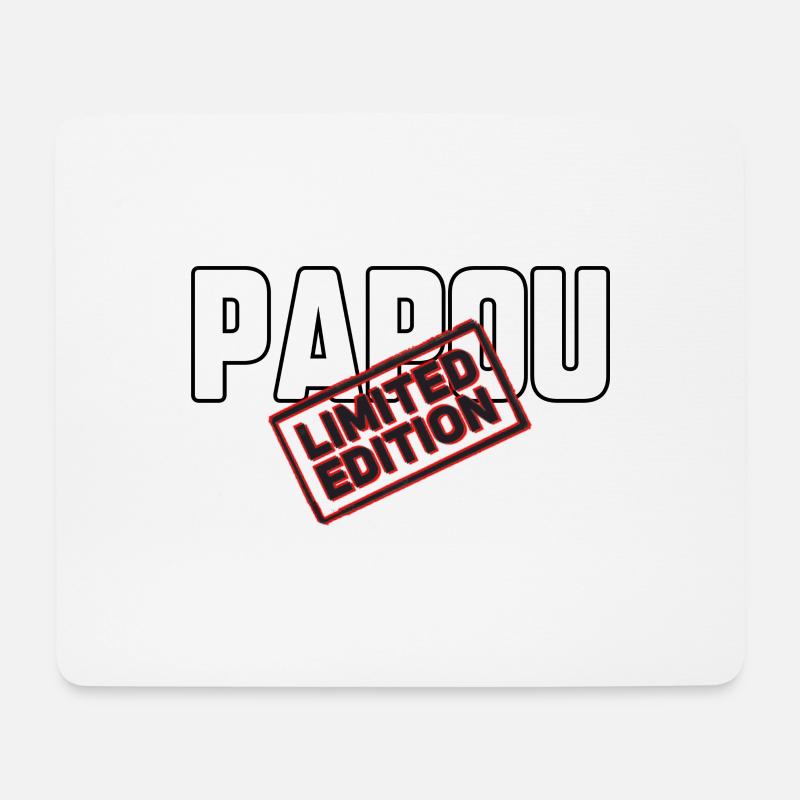 Papou - Tapis de souris (format paysage) - blanc