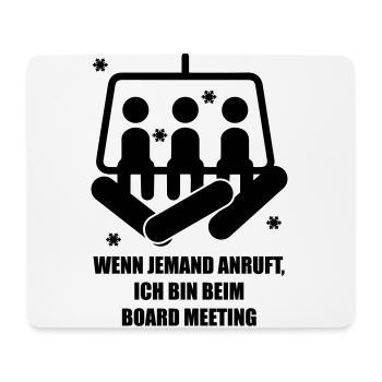 snowboard - Mouse Pad (horizontal) - white - Front