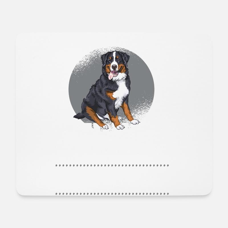 Ein Leben ohne Berner Sennenhund - Mousepad (Querformat) - Weiß
