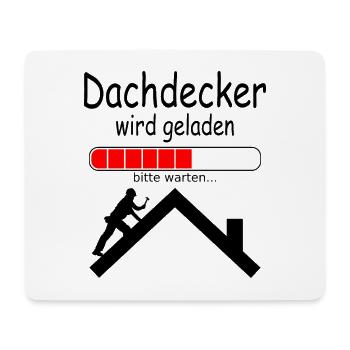 Dachdecker Ausbildung Baby werdener zukünftiger - Mousepad (Querformat) - Weiß - Vorne