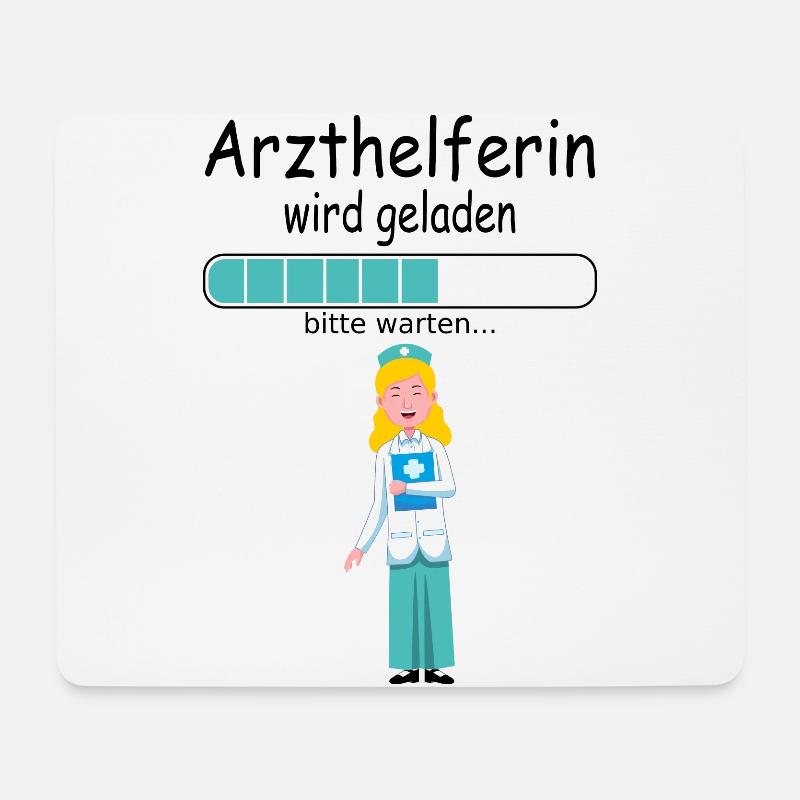 MFA Arzthelferin Ausbildung zum Ausbildungsbeginn - Mousepad (Querformat) - Weiß