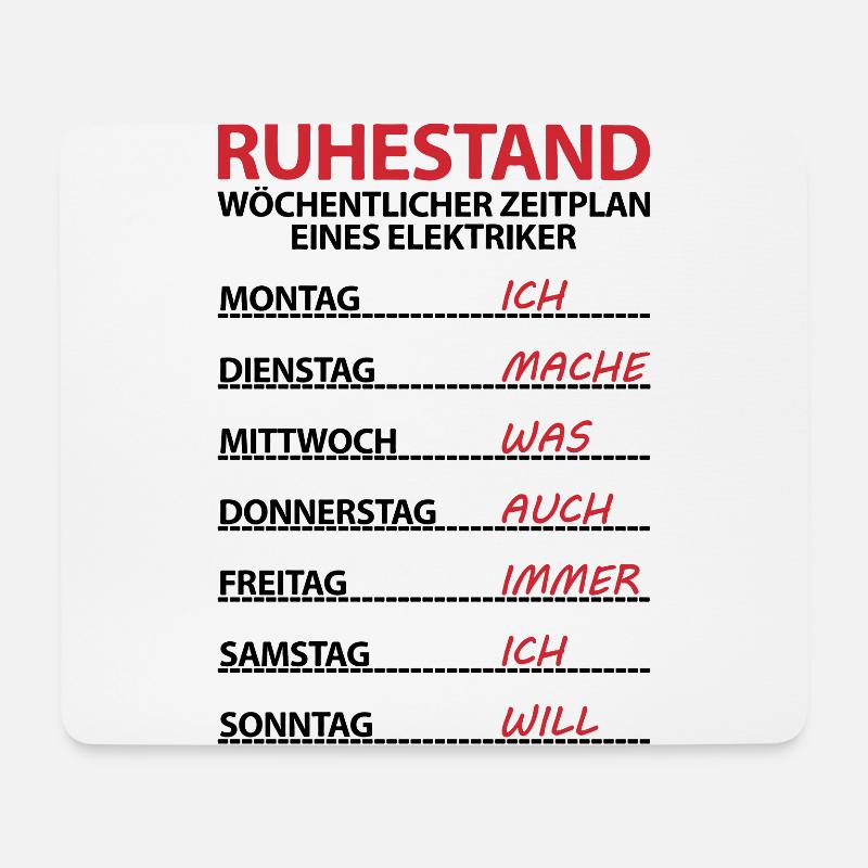 Abschiedsgeschenk Elektriker zum Ruhestand Rente - Mousepad (Querformat) - Weiß
