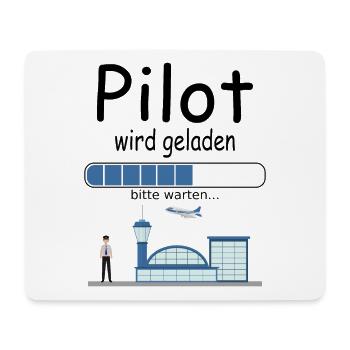 Angehende Piloten Pilotenausbildung werden Baby - Mousepad (Querformat) - Weiß - Vorne