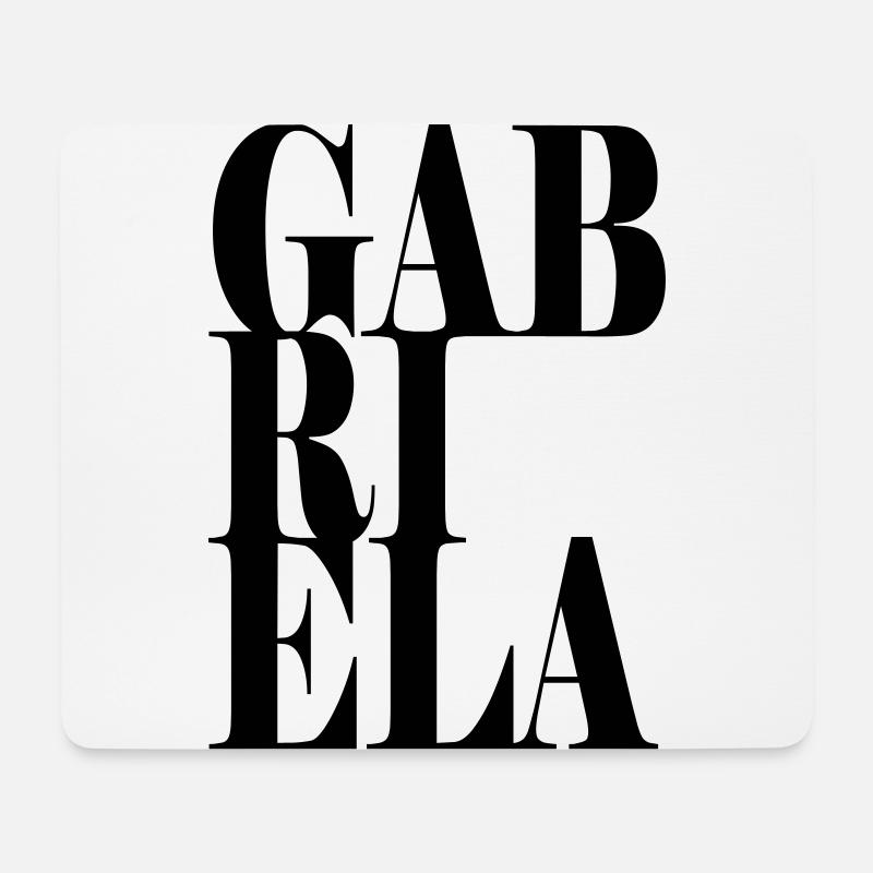 Gabriela Name Vorname Moderne Schrift Wort Art - Mousepad (Querformat) - Weiß
