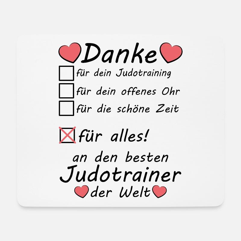Beste Judotrainer Judo Trainer Danke zum Abschied - Mousepad (Querformat) - Weiß