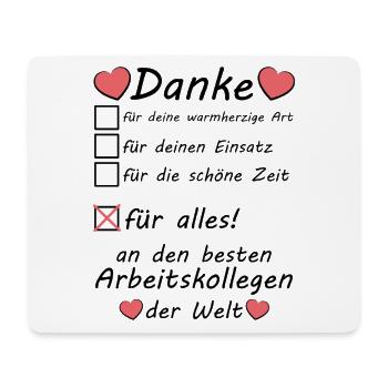 Langjährige Kollege Arbeitskollge verabschieden - Mousepad (Querformat) - Weiß - Vorne