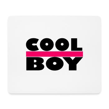 Cool - Cool Boy - Coole Junge - Mousepad (Querformat) - Weiß - Vorne