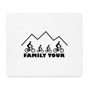 Family Tour - Bike Tour Design - Mouse Pad (horizontal) - white - Front