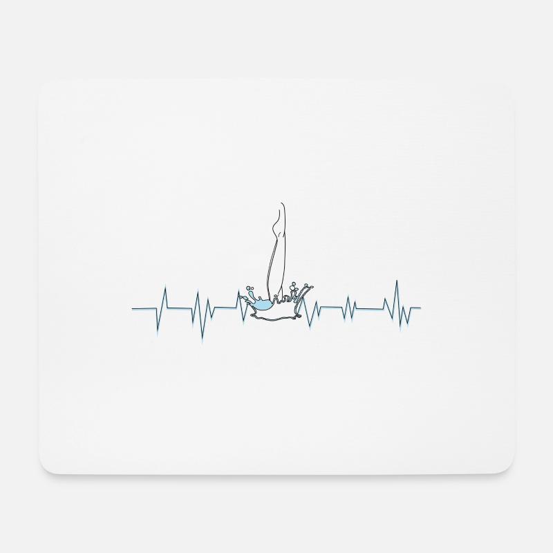 Water is my live - Mousepad (Querformat) - Weiß