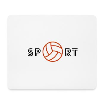 sport hand - Tapis de souris (format paysage) - blanc - Devant