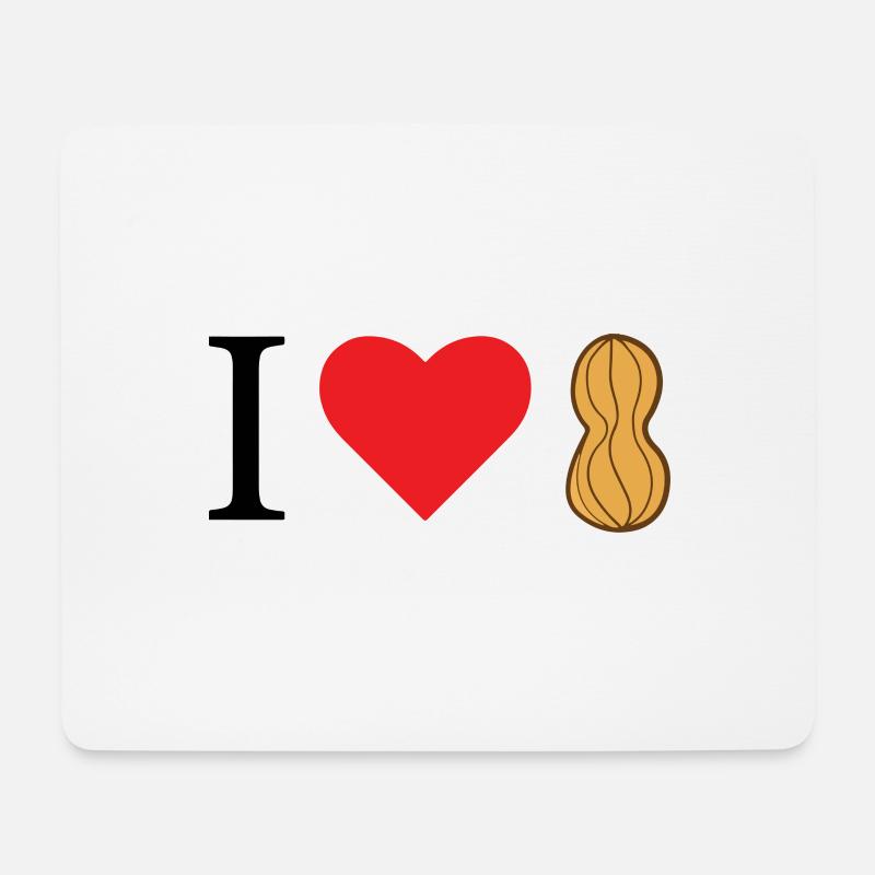 ernuss love - Mousepad (Querformat) - Weiß