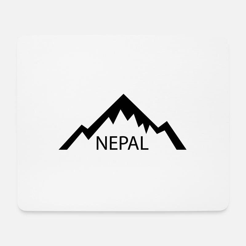 Nepal - Mousepad (Querformat) - Weiß