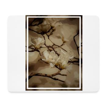 Malerische Blüten I - Mousepad (Querformat) - Weiß - Vorne