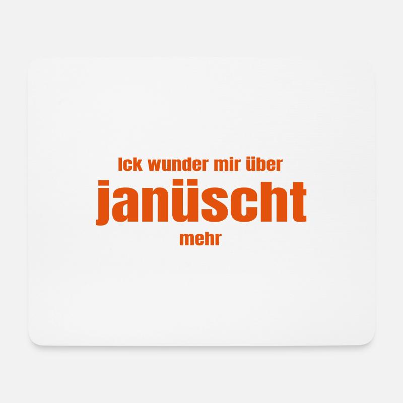 Berlin Berlinerisch Ik januescht Lustig Spruch - Mousepad (Querformat) - Weiß