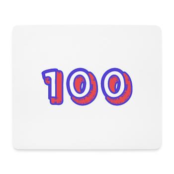 100. 100 JAHRE. 100-JÄHRIGES JUBILÄUM. 100. GEBURTSTAG - Mousepad (Querformat) - Weiß - Vorne