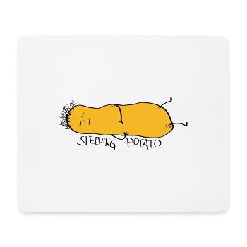 sleeping potato super kartoffel maxerl fun comic - Mousepad (Querformat) - Weiß - Vorne