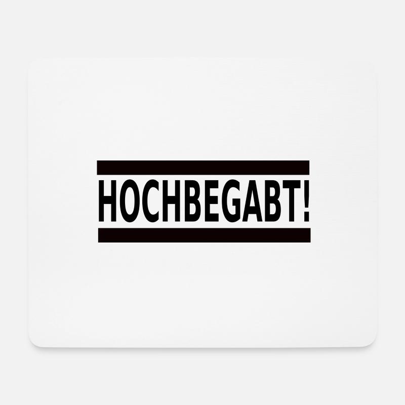 Hochbegabte Intelligente besondere Menschen - Mousepad (Querformat) - Weiß