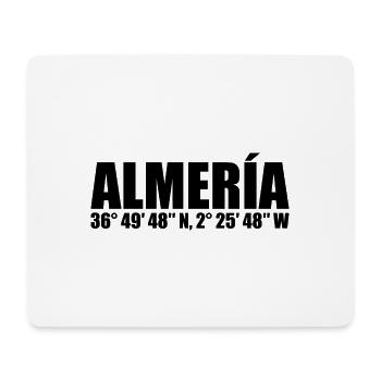 Almería Koordinaten - Mousepad (Querformat) - Weiß - Vorne