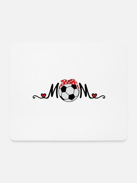 Fußball Mama - Mousepad (Querformat) - Weiß