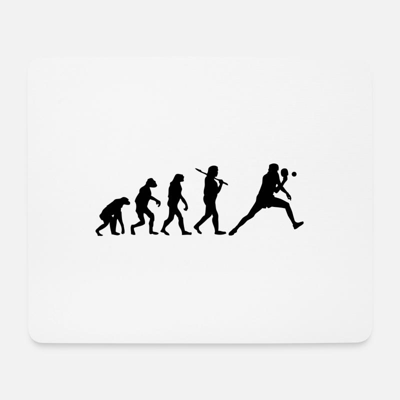 Tischtennis - Mousepad (Querformat) - Weiß
