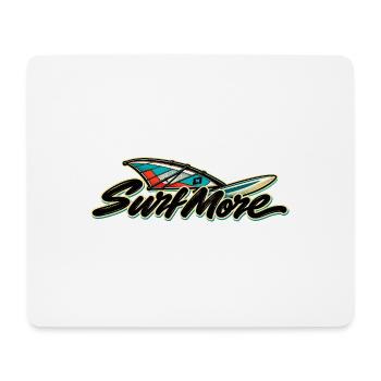 Surf More – Wind Classic - Mousepad (Querformat) - Weiß - Vorne