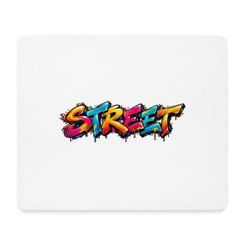 STREET Graffiti Tag: Old School Street Art Feuer! - Mousepad (Querformat) - Weiß - Vorne