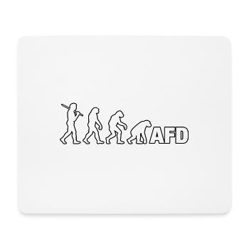 Evolution zum Schriftzug - Mousepad (Querformat) - Weiß - Vorne
