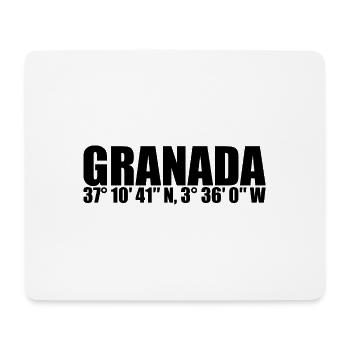Granada Coordinates - Mouse Pad (horizontal) - white - Front