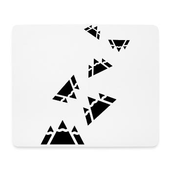 Berge - Mousepad (Querformat) - Weiß - Vorne