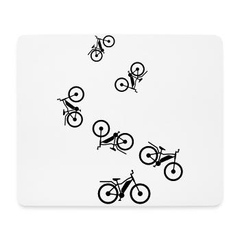 vélo électrique - Tapis de souris (format paysage) - blanc - Devant