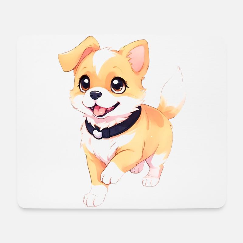 HIER IST DIE PFOTE - Mousepad (Querformat) - Weiß