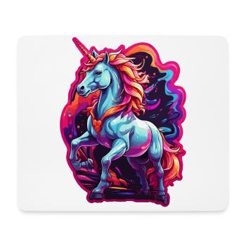 Einhorn - Mousepad (Querformat) - Weiß - Vorne