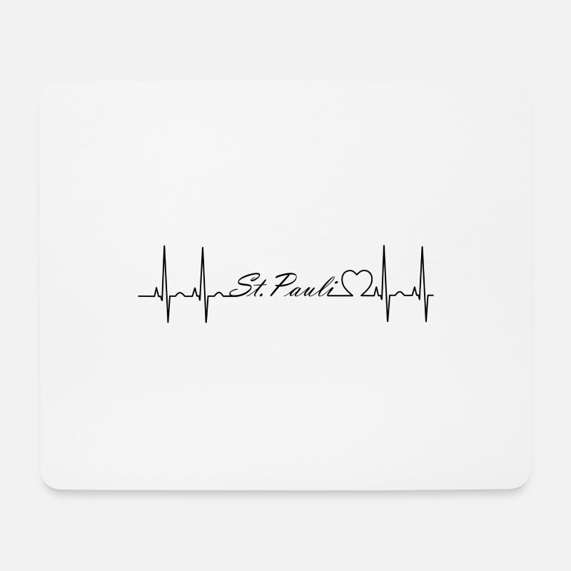 St. Pauli - Mousepad (Querformat) - Weiß