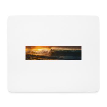 Surfeurs de vagues - Tapis de souris (format paysage) - blanc - Devant