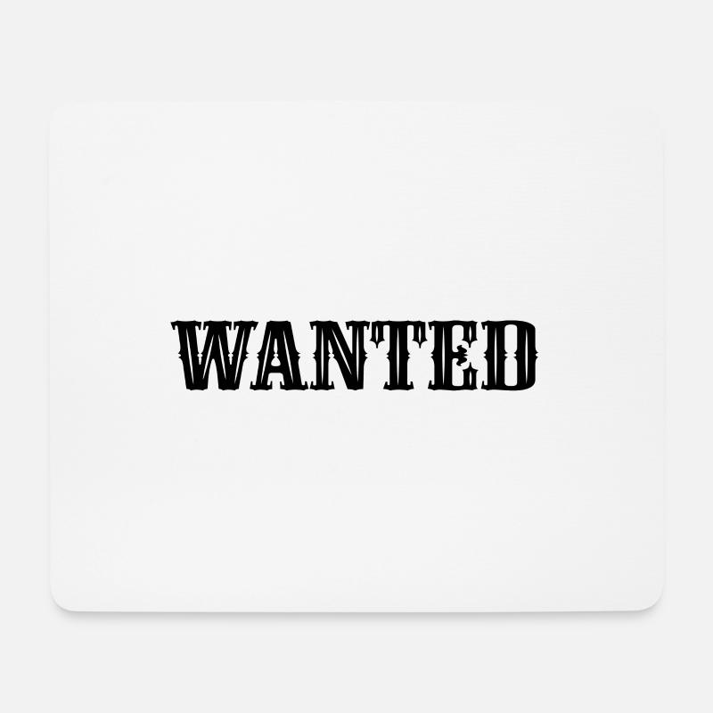 Wanted 3 - Mousepad (Querformat) - Weiß
