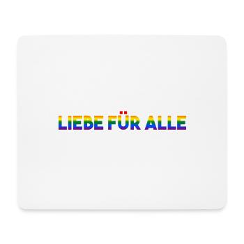 Liebe für Alle Transgender LGBTQ Pride Month - Mousepad (Querformat) - Weiß - Vorne