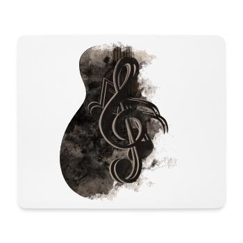 Musiques de guitare - Tapis de souris (format paysage) - blanc - Devant