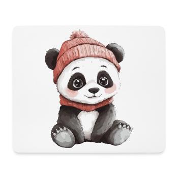 Panda Cute Cute Baby Kids Animal Bear Cartoon - Mouse Pad (horizontal) - white - Front