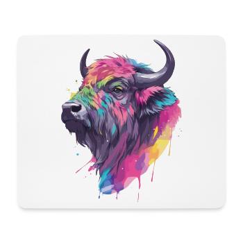 Buffalo Water Buffalo Africa Savannah Colorful Art - Mouse Pad (horizontal) - white - Front
