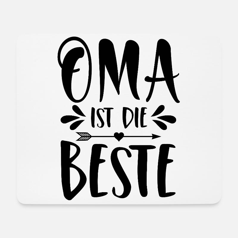 Oma ist die Beste - Mousepad (Querformat) - Weiß