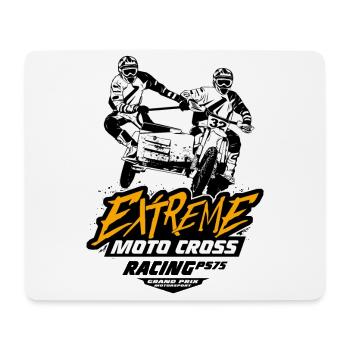 Sidecarcross - Sidecar Moto Cross - Tapis de souris (format paysage) - blanc - Devant