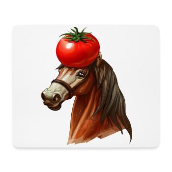 Tomate à tête de cheval - Tapis de souris (format paysage) - blanc - Devant
