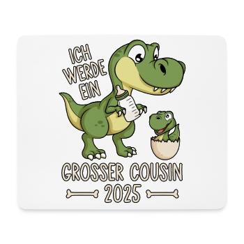 Dino Baby Ei Großer Cousin 2025 Dinosaurier - Mousepad (Querformat) - Weiß - Vorne