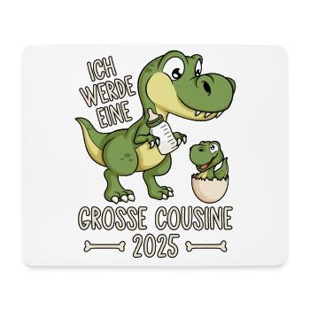 Dino Baby Ei Große Cousine 2025 Dinosaurier - Mousepad (Querformat) - Weiß - Vorne