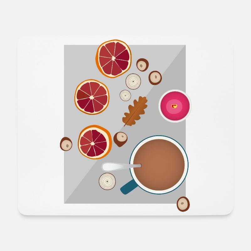 Hygge Dekoration Ruhe Gemütlichkeit Geschenk - Mousepad (Querformat) - Weiß