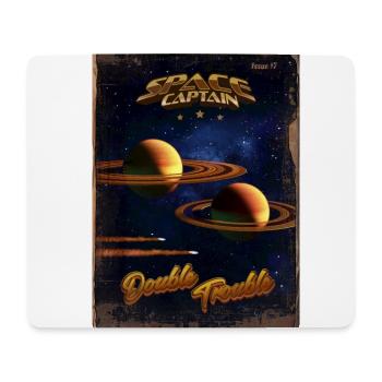 Magazin-Cover im Retro-Stil SpaceCaptain Ausgabe 7 - Mousepad (Querformat) - Weiß - Vorne