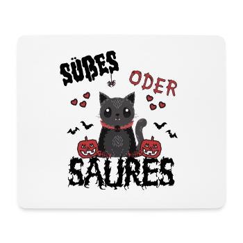 schrecklich niedliches Design süßes oder saures - Mousepad (Querformat) - Weiß - Vorne
