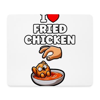 Poulet frit Ailes de poulet Poulet Cadeau - Tapis de souris (format paysage) - blanc - Devant