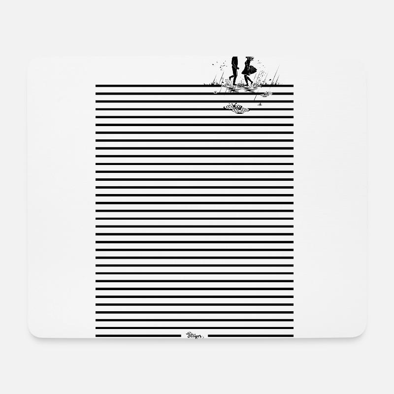 Dancing in the Rain - Mousepad (Querformat) - Weiß